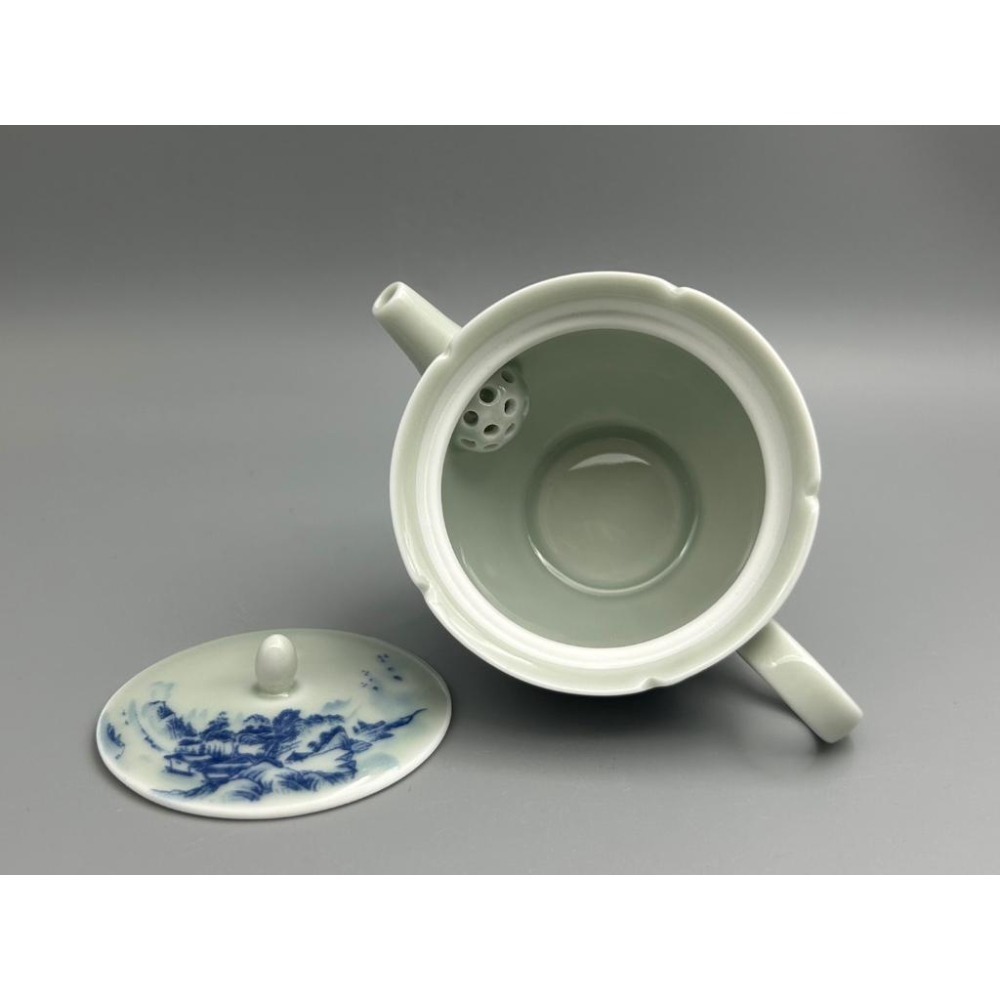 【紅芳庭】青花瓷 泡茶壺 嵐山壺 150ml 茶壺/茶具 瓷茶壺 原葉茶 功夫茶道專用器具 泡茶用具-細節圖4