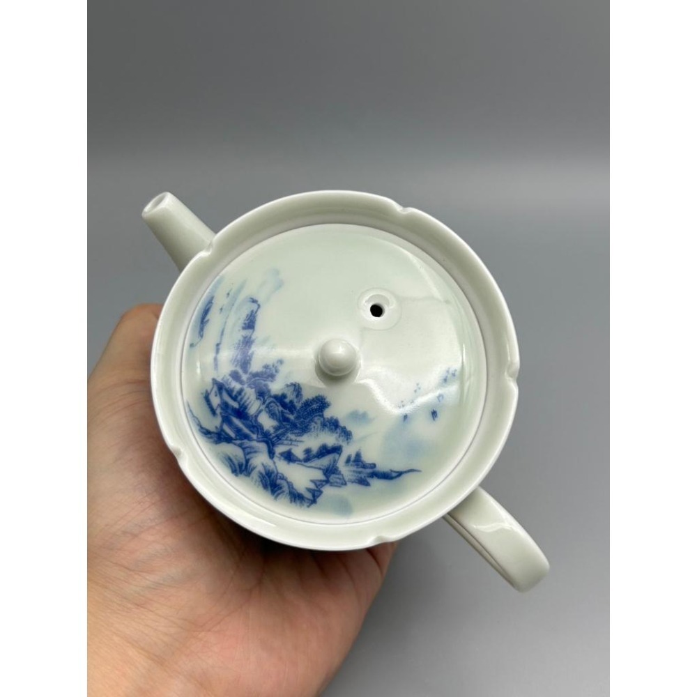 【紅芳庭】青花瓷 泡茶壺 嵐山壺 150ml 茶壺/茶具 瓷茶壺 原葉茶 功夫茶道專用器具 泡茶用具-細節圖5