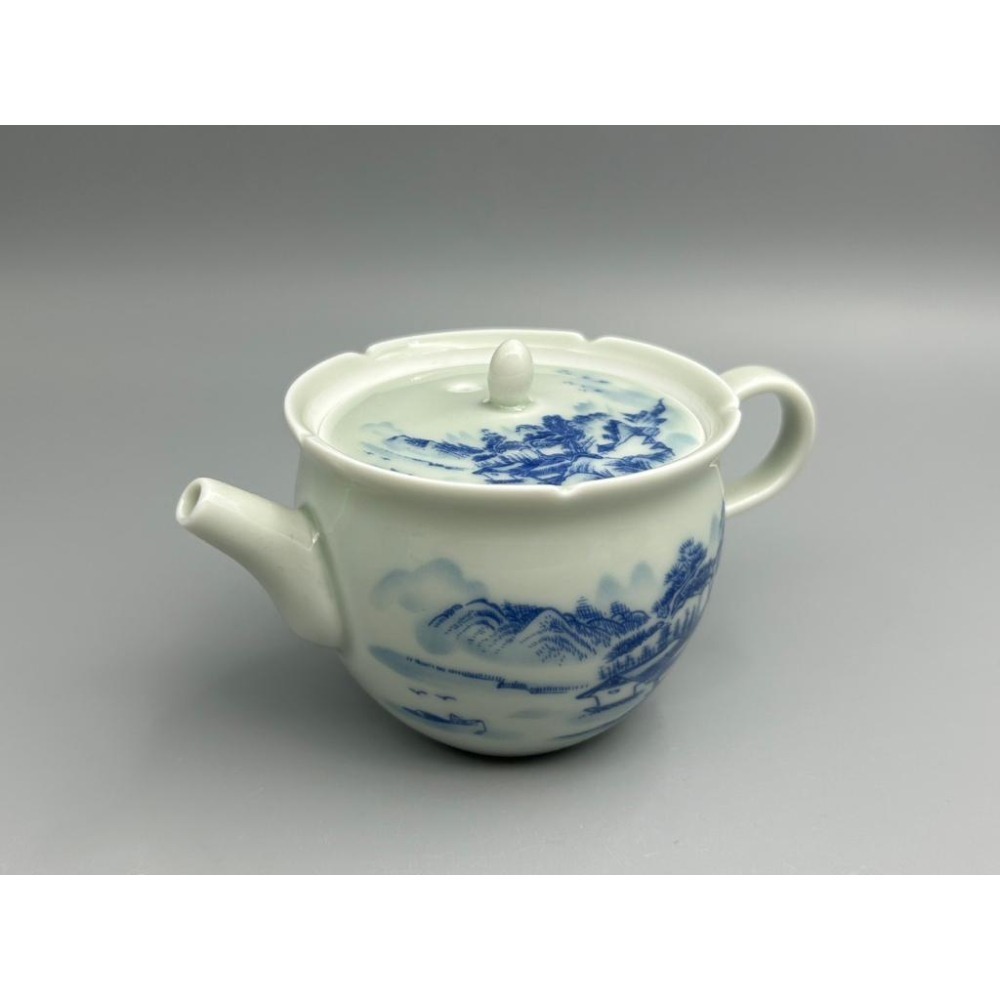 【紅芳庭】青花瓷 泡茶壺 嵐山壺 150ml 茶壺/茶具 瓷茶壺 原葉茶 功夫茶道專用器具 泡茶用具-細節圖6