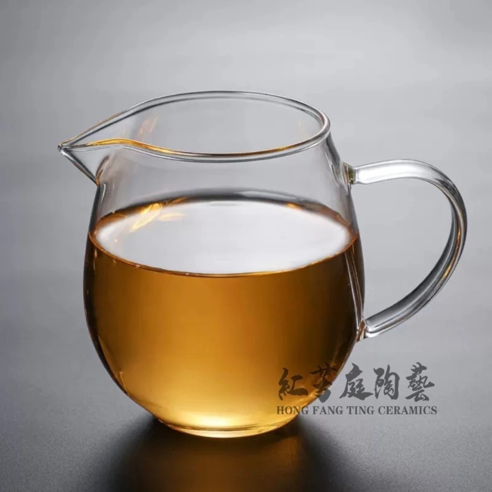 【紅芳庭】企鵝 玻璃公道杯 500ml 茶海 茶具 分享壺 耐熱玻璃 原葉茶/咖啡 功夫茶道專用器具 泡茶用具-細節圖2