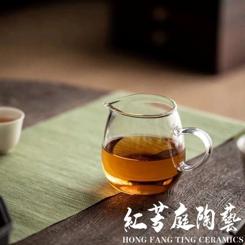 【紅芳庭】企鵝 玻璃公道杯 500ml 茶海 茶具 分享壺 耐熱玻璃 原葉茶/咖啡 功夫茶道專用器具 泡茶用具-細節圖3
