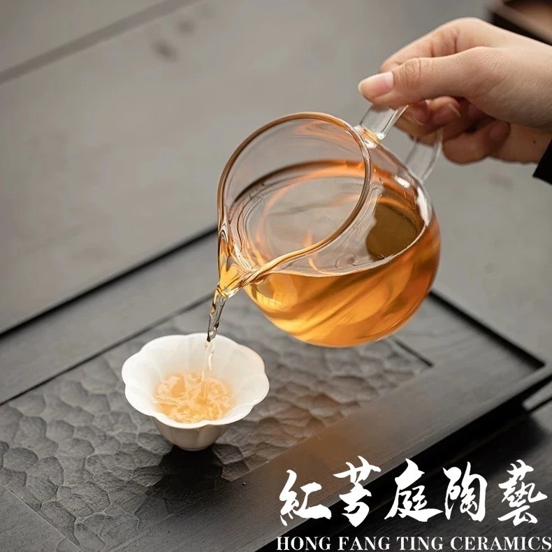 【紅芳庭】企鵝 玻璃公道杯 500ml 茶海 茶具 分享壺 耐熱玻璃 原葉茶/咖啡 功夫茶道專用器具 泡茶用具-細節圖4