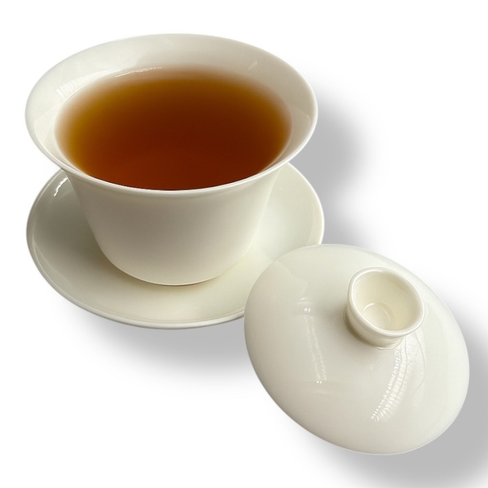 【紅芳庭】極品羊脂玉瓷 三才蓋碗 福緣 130ml 蓋杯/蓋碗 茶具/泡茶器 白瓷 功夫茶道專用器具 泡茶用具-細節圖5