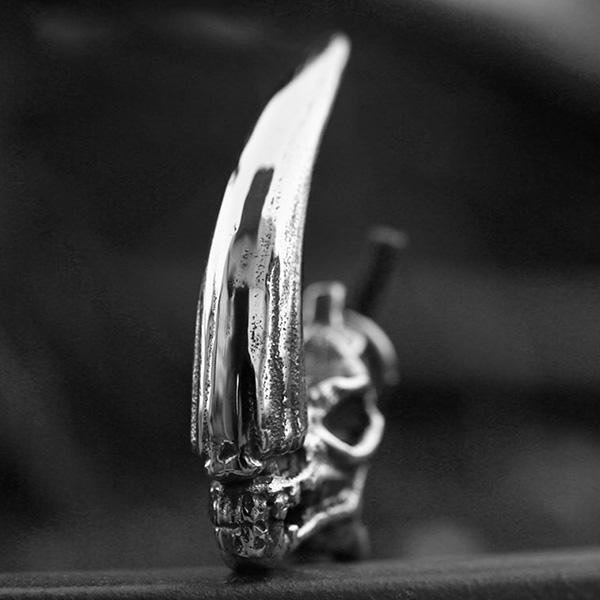 《 QBOX 》FASHION 飾品【CBP8-640】精緻個性野蠻先驅・犀牛骷顱頭骨掛鈦鋼墬子項鍊/掛飾-細節圖5