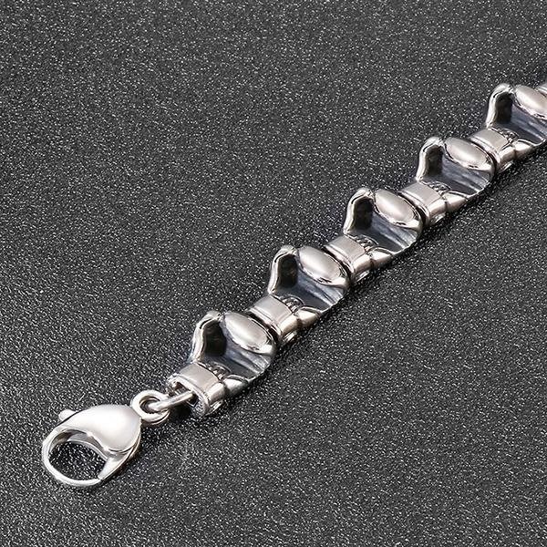 《QBOX 》FASHION 飾品【BK81409】 個性運動風拳擊手套環扣鈦鋼手鍊/手環-細節圖6