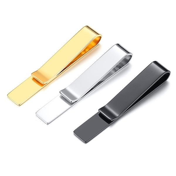 《QBOX 》FASHION 飾品【GTC-012】精緻個性品味招簡約十字架符號鈦鋼鈔票夾/錢夾/領帶夾-細節圖5