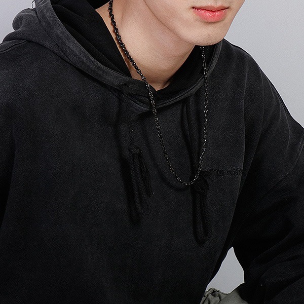 《 QBOX 》FASHION 飾品【NK118591】精緻個性經典多色咖啡豆環扣鈦鋼項鍊/頸鋼鍊-細節圖10