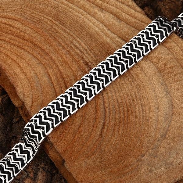 《QBOX 》FASHION 飾品【TSB562358】精緻個性復古百搭菱紋編織格紋S925純銀手鍊/手環-細節圖7