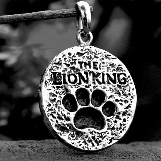 《QBOX 》FASHION 飾品【CBP8-828】精緻個性浮雕立體獅子圓牌鑄造鈦鋼墬子項鍊/吊飾-細節圖5