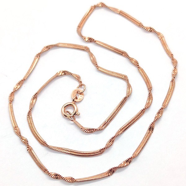 《 QBOX 》FASHION 飾品【NG587198】精緻百搭「柔金絮語」玫瑰金編織鎖骨鏈-細節圖6