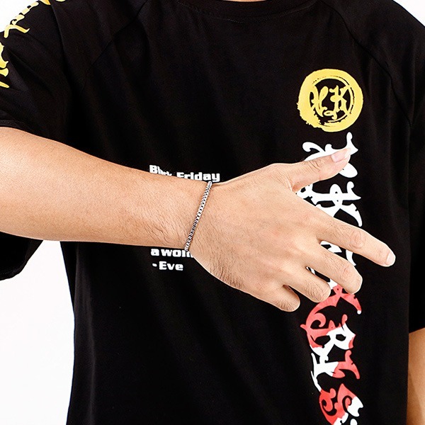 《QBOX 》FASHION 飾品【B5825158】 個性「簡約風潮」方塊盒環扣鈦鋼手鍊/手環-細節圖8