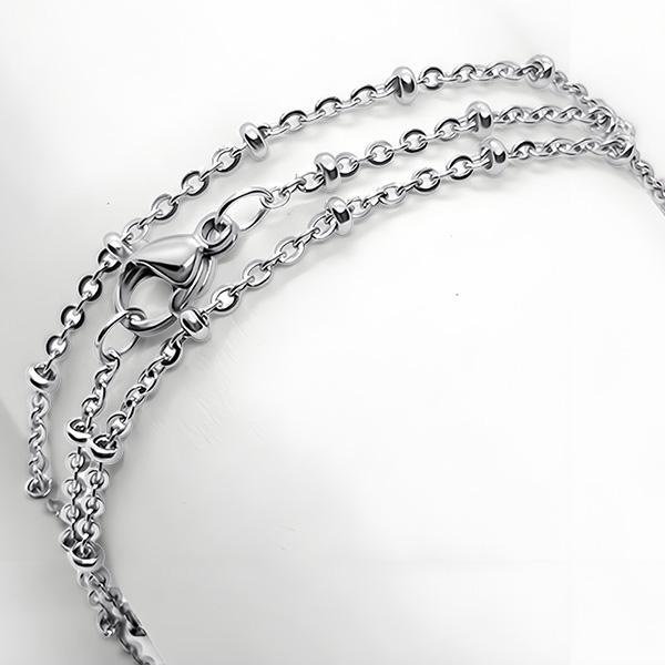 《QBOX 》FASHION 飾品【N591699】精緻個性百搭圓珠環扣鈦鋼項鍊/鎖骨鍊-細節圖3