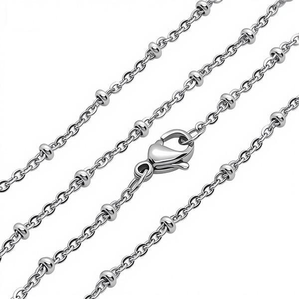 《QBOX 》FASHION 飾品【N591699】精緻個性百搭圓珠環扣鈦鋼項鍊/鎖骨鍊-細節圖4