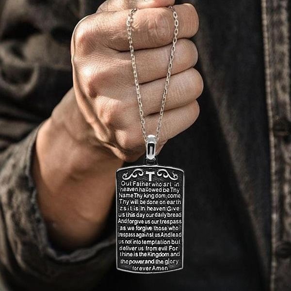 《QBOX 》FASHION 飾品【CBP8-705】精緻個性復古【信仰守護】宗教人像祈禱方牌鈦鋼墬子項鍊/掛飾-細節圖8