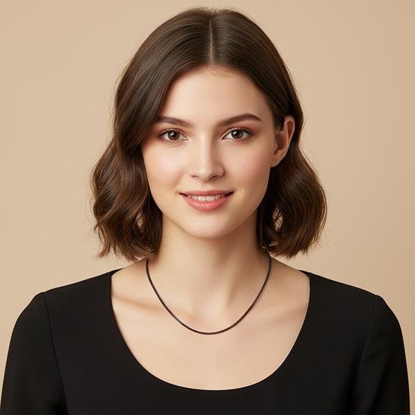 《 QBOX 》FASHION 飾品【NK80097】精緻個性秀氣2mm玉米編織鈦鋼項鍊/鋼鍊條-細節圖7