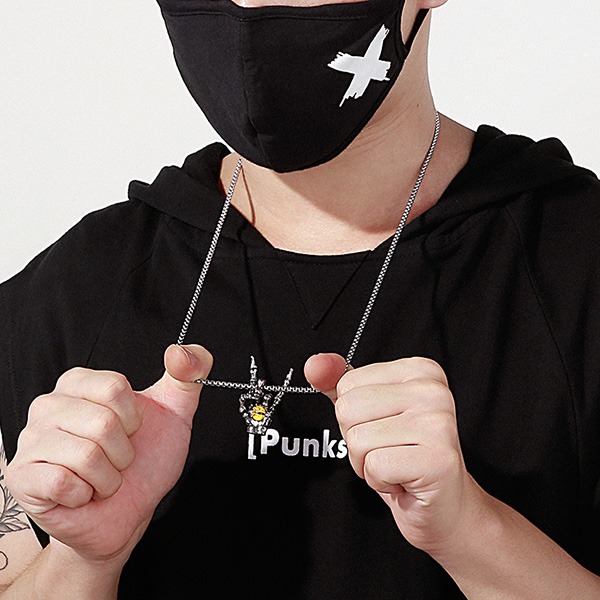 《QBOX 》FASHION 飾品【CLHP079】精緻個性搖滾骷顱之眼球造鈦鋼墬子項鍊/掛飾-細節圖8