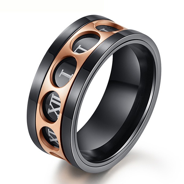 《 QBOX 》FASHION 飾品【R1002010】精緻個性「型格五耀」不同多風格鈦鋼戒指/戒環(特價)-規格圖7