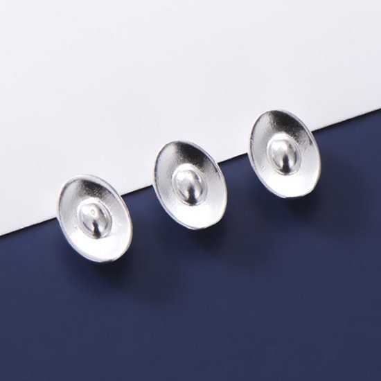 《 QBOX 》FASHION 飾品【ST3510S06】精緻個性招財銀元寶S925純銀串飾/DIY配件-細節圖3