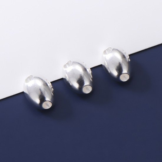 《 QBOX 》FASHION 飾品【ST3510S06】精緻個性招財銀元寶S925純銀串飾/DIY配件-細節圖5