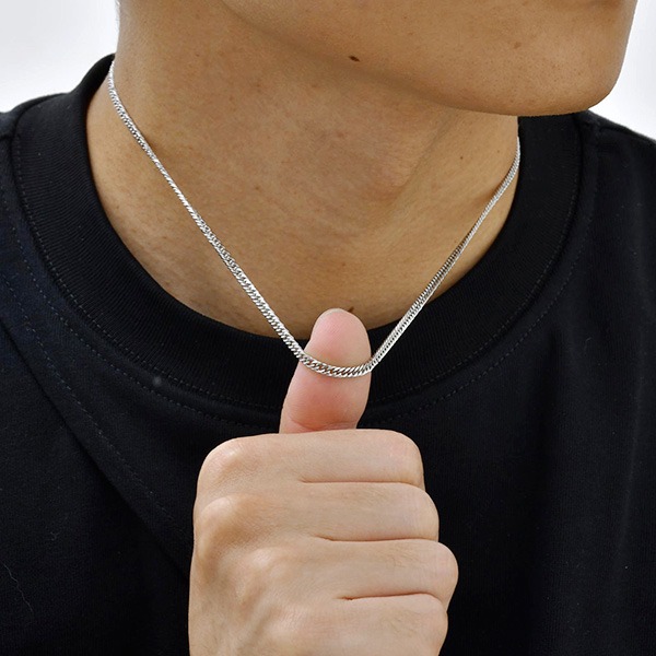 《 QBOX 》FASHION 飾品【GNC-2270】精緻個性百搭四面磨鏈鈦鋼項鍊/鋼鍊條-細節圖7