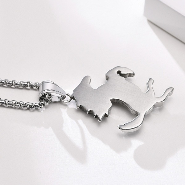 《 QBOX 》FASHION 飾品【GPN-1510】精緻個性奔騰千里馬鈦鋼墬子項鍊/吊墬-細節圖4