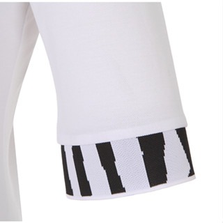 CASTELBAJAC 白色斑馬紋 五分袖POLO排汗衫-細節圖4