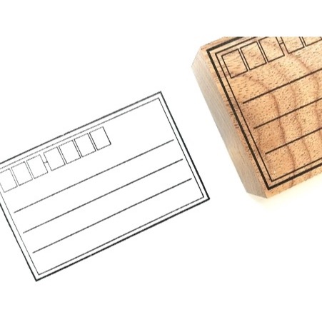 【文具室務】日本 SANBY 郵件系列印章 木製印章 郵寄 蓋印 手帳 拼貼 印章 日本製-細節圖3