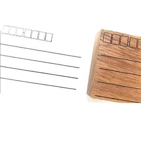 【文具室務】日本 SANBY 郵件系列印章 木製印章 郵寄 蓋印 手帳 拼貼 印章 日本製-細節圖4