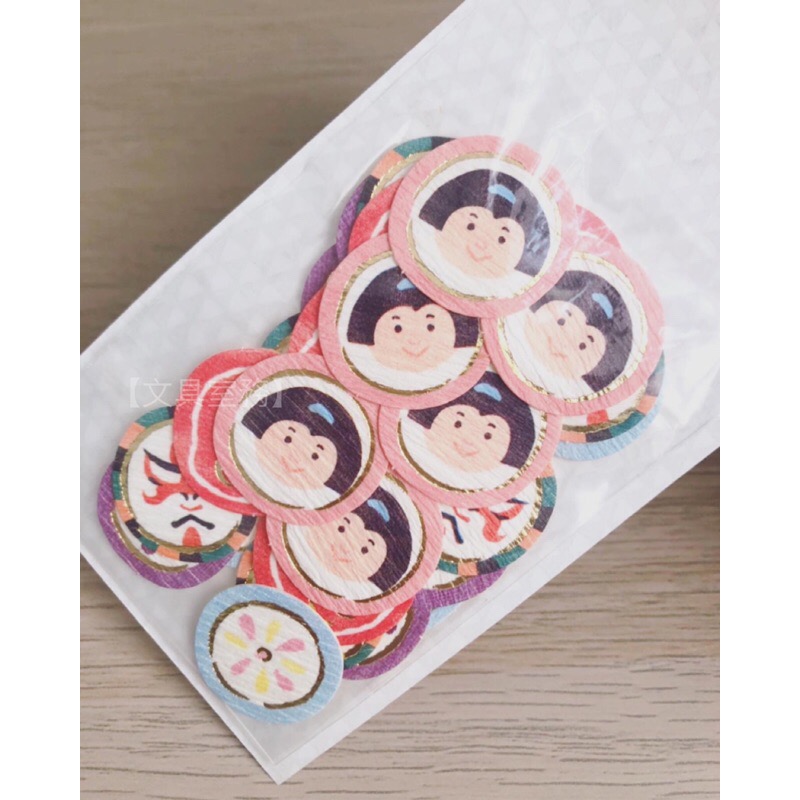 【文具室務】エヌビー社 N B 社 Ame飴糖 和紙貼紙 Hanairo 5564110 金箔 皺紋紙 貼紙包 日本製-細節圖2