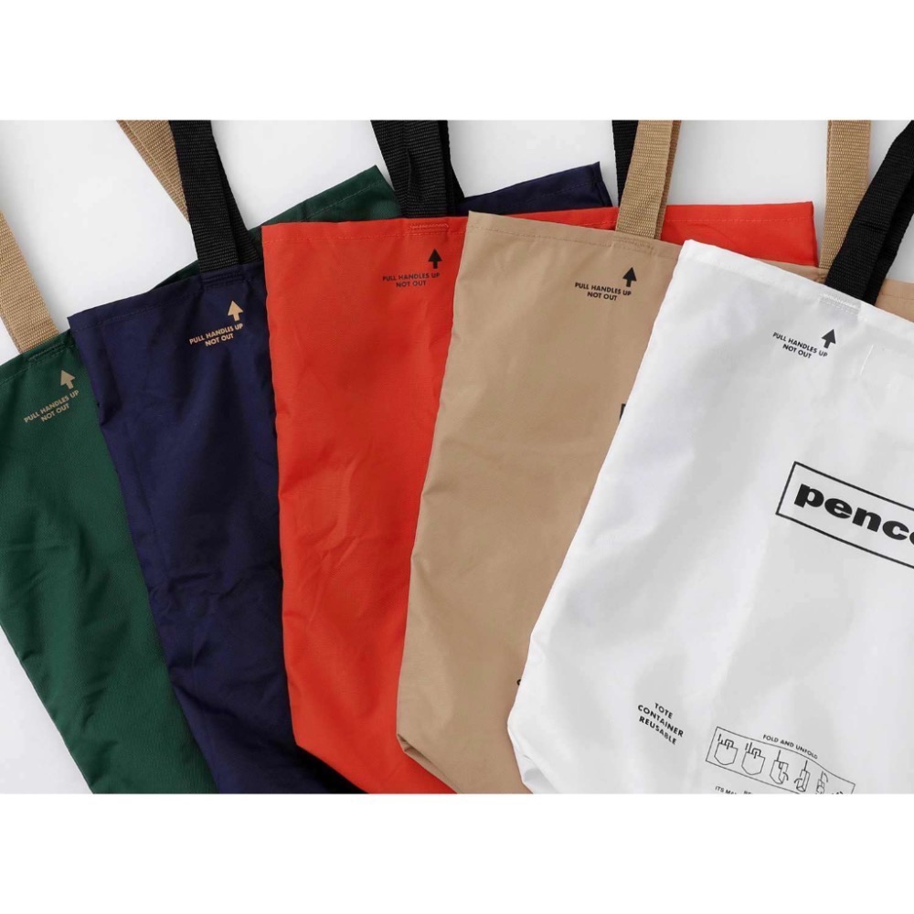 【文具室務】日本 penco Bucket Tote Bag 摺疊水桶造型托特包 Hightide 購物袋 收納袋 環保-細節圖6