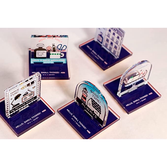 【文具室務】日本 Sanby x  Eric 壓克力印章 印章 站立印章 手帳 Hello Small Things-細節圖2