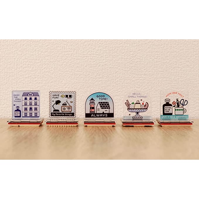【文具室務】日本 Sanby x  Eric 壓克力印章 印章 站立印章 手帳 Hello Small Things-細節圖3