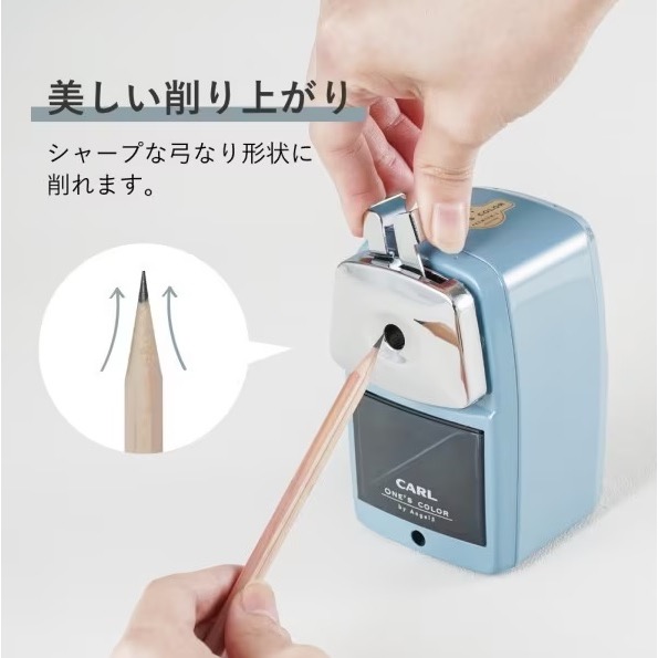 【文具室務】日本 Carl 兩段式削鉛筆機 復古 削鉛筆器 A5PR3 削鉛筆機 日本製 療癒系-細節圖3