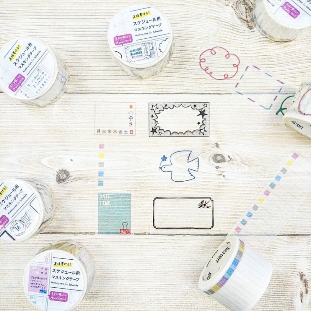 日本 World Craft | 萬用行程 郵戳 紙膠帶 memo 備忘錄 紙膠帶 記事 素材 【文具室務】-細節圖2
