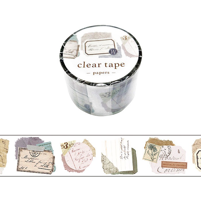 【文具室務】日本 MIND WAVE 透明 PET膠帶 30mm 文摘 Paper 95195 紙膠帶-細節圖2