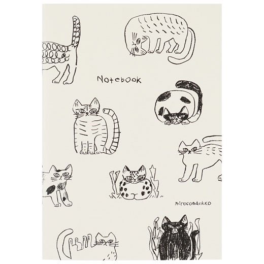 【文具室務】日本插畫家 mirocomachiko 貓咪 A5 筆記本 貓奴 方眼罫 方眼格 Greeting Life-細節圖3