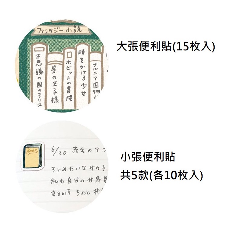 【文具室務】日本 Greeting Life WHW 閱讀筆記便利貼 便利貼 筆記 記事 手帳 HWPG-2 日本製-細節圖4