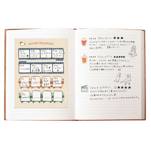 【文具室務】日本 Greeting Life WHW 電影紀錄便利貼 便利貼 追劇 記事 手帳 HWPG-1 日本製-細節圖3