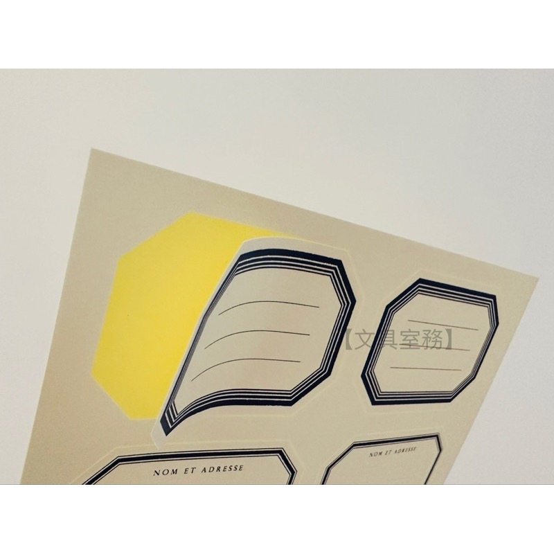 【文具室務】日本 Hutte paper works 標籤貼紙 圖框貼紙 手帳素材 貼紙 留言信件地址-細節圖2