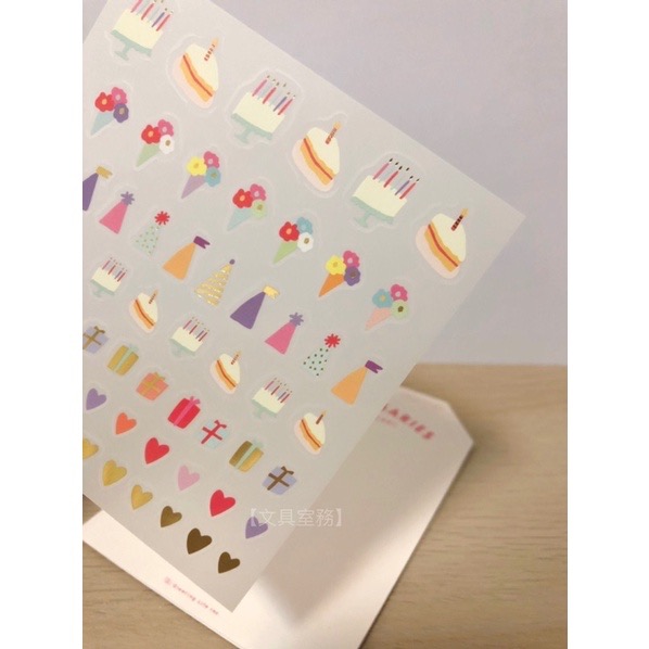 【文具室務】日本  Greeting Life | Chic 紀念日貼紙 生日 週年慶 手帳貼紙 手帳素材 貼紙 日本製-細節圖2