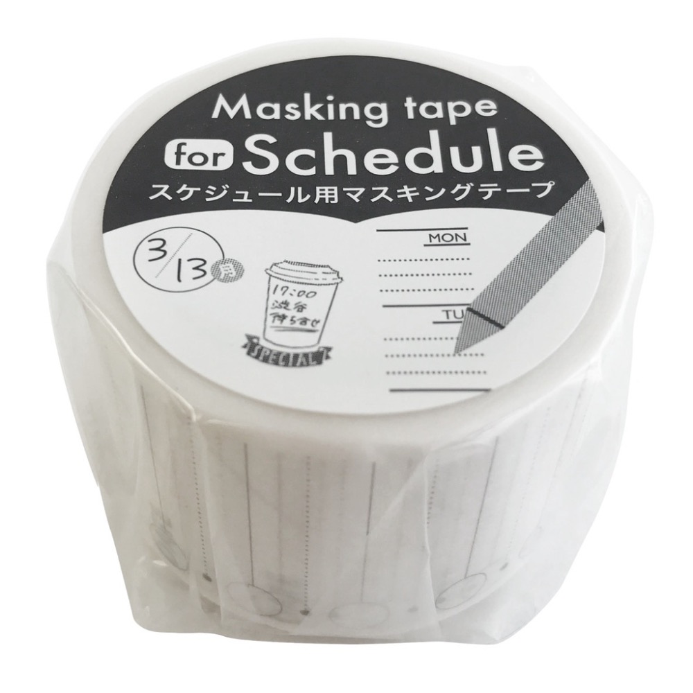 【文具室務】日本 World Craft | for Schedule 行程紙膠帶 紙膠帶 記事 素材-細節圖2