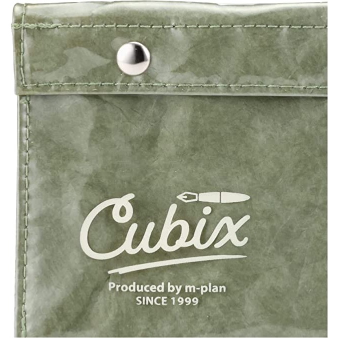 【文具室務】日本 Cubix 特殊信封式皺褶筆袋 by M-Plan 復古 筆袋 收納袋 文具袋 收納-細節圖5