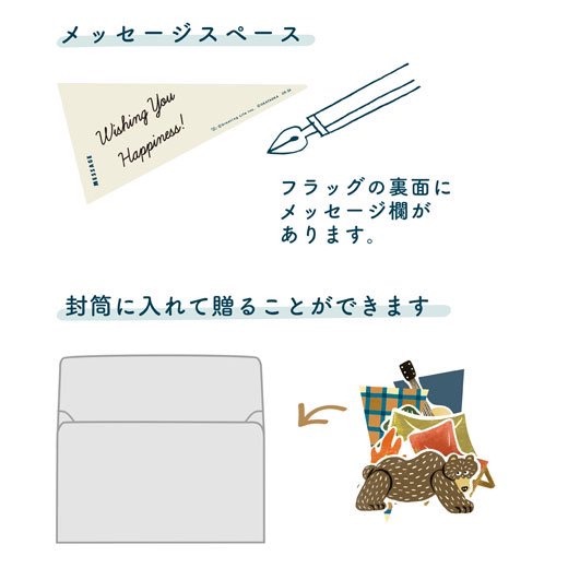 【文具室務】日本 OKATAOKA Hello Mellow 露營熊 吊飾 掛旗 卡片 信紙 Greeting Life-細節圖4