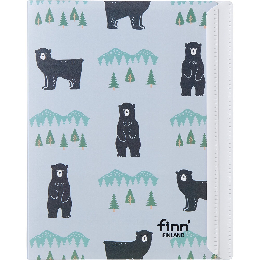 【文具室務】日本 SEDIA 北歐風 finn finland 三折資料夾 FILP NOTE A5 資料夾 附筆記本-細節圖5