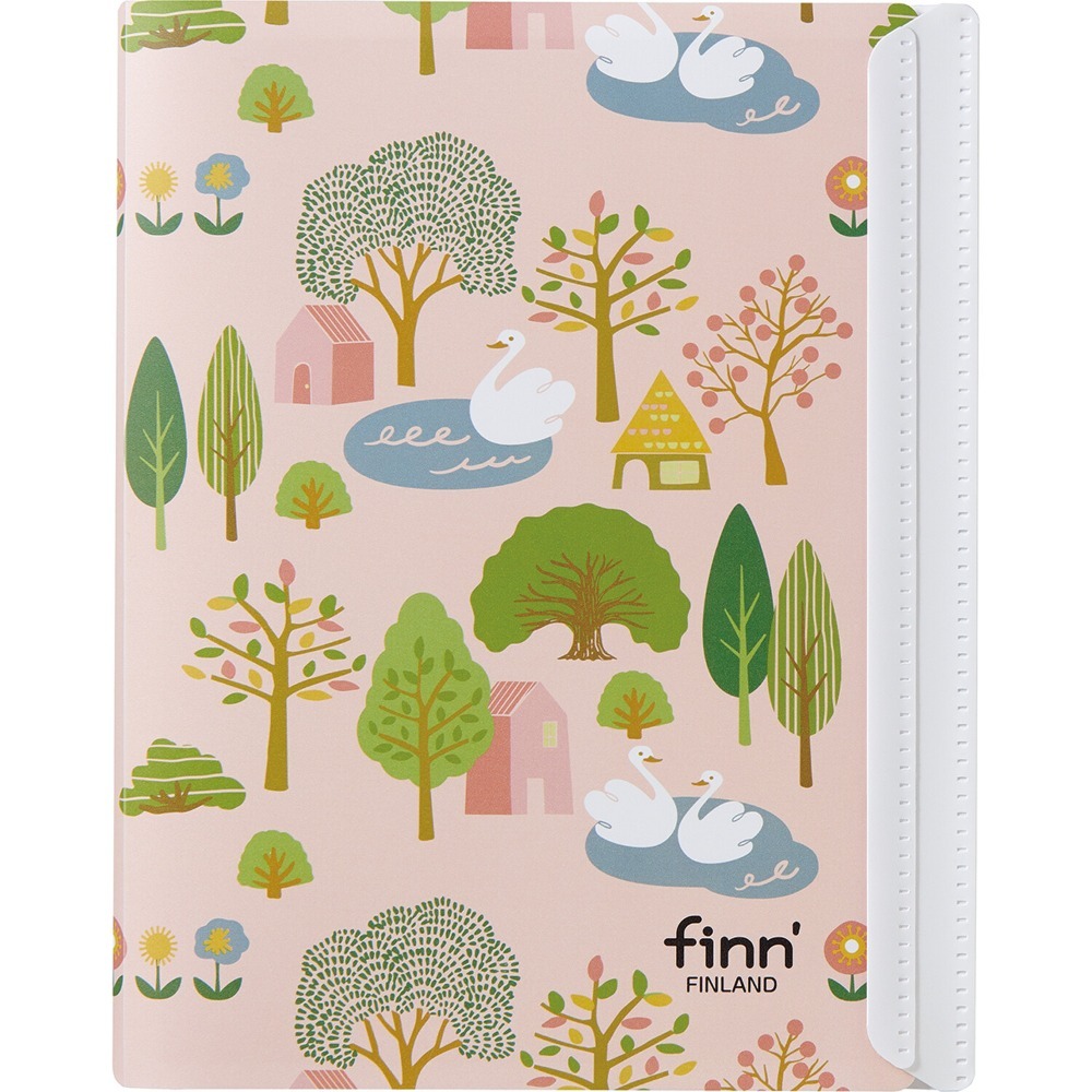 【文具室務】日本 SEDIA 北歐風 finn finland 三折資料夾 FILP NOTE A5 資料夾 附筆記本-細節圖6