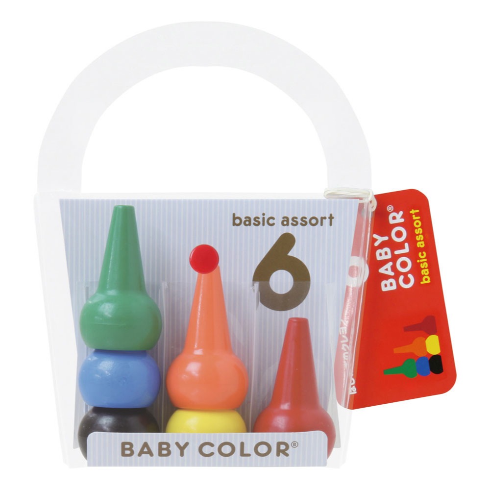 【文具室務】日本 AOZORA Baby Color 兒童安全無毒蠟筆 6色 12色 寶寶蠟筆 嬰幼兒蠟筆 蠟筆 學齡前-細節圖4