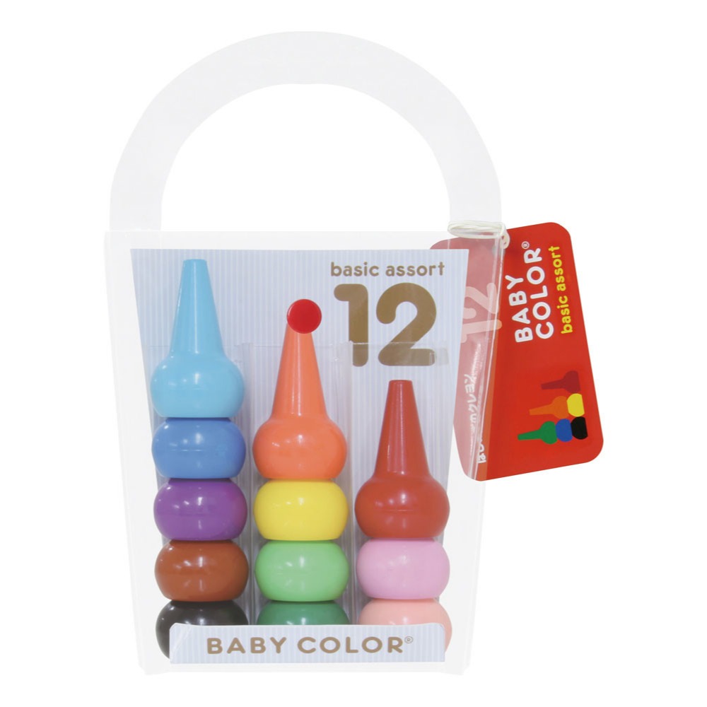 【文具室務】日本 AOZORA Baby Color 兒童安全無毒蠟筆 6色 12色 寶寶蠟筆 嬰幼兒蠟筆 蠟筆 學齡前-細節圖5