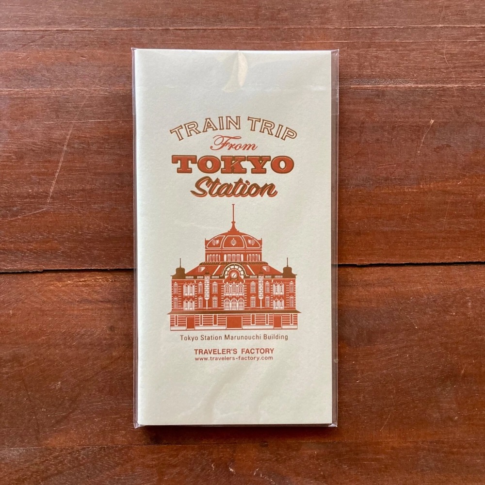 【文具室務】 Traveler＇s  Notebook TN 東京車站限定 手帳 內頁 貼紙 銅牌吊飾 東京駅限定-規格圖4