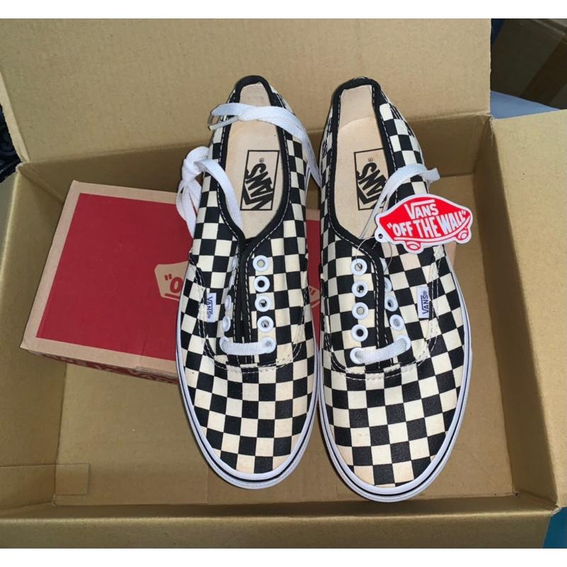 全新Vans Authentic 棋盤格滑板鞋 休閒鞋US7(25cm)-細節圖2