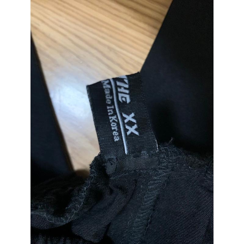 韓製 黑褲 直筒 修身 超彈力褲M號-細節圖4